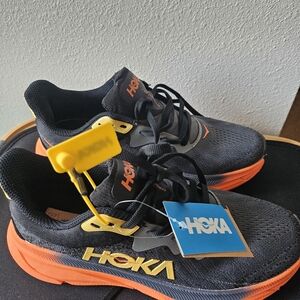 Black and Orange Sneakers